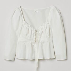 Brock Collection x HM white top